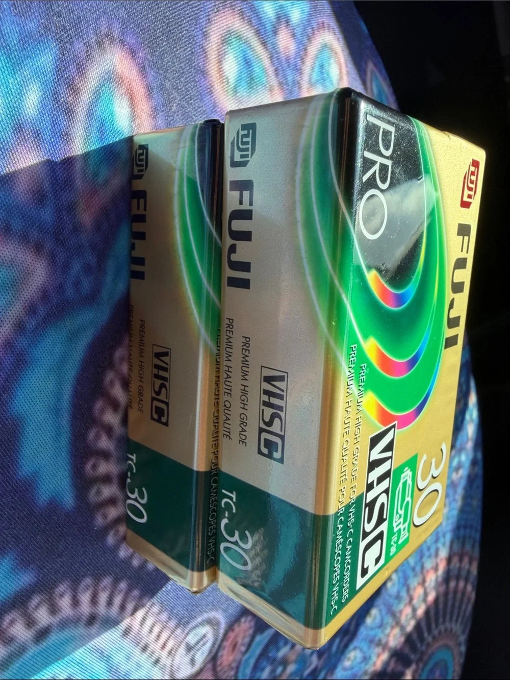 FUJI Pro VHS-C 30 Pack - Gold with Green Accents